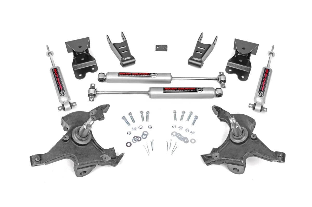 Lowering Kit | 2 Inch FR | 4 Inch RR | Chevy C1500 Truck 2WD (88-99) | 725.20