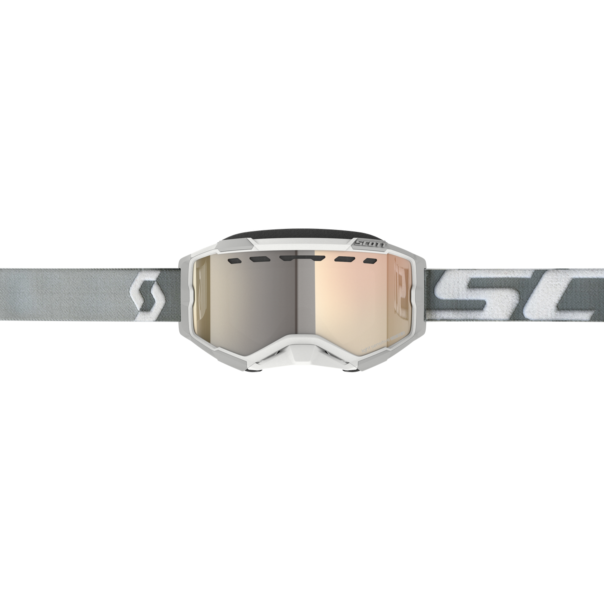 Fury Snowcross Goggle White/ Grey Ls Bronze Chrome