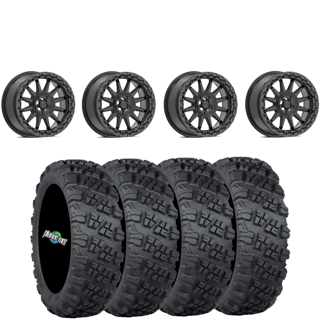 Valor Offroad V09 BRUSHED CHARCOAL beadlock on ITP Versa Cross