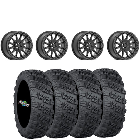 Valor Offroad V09 BRUSHED CHARCOAL beadlock on ITP Versa Cross