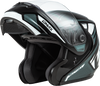 Md 04 Sector Helmet Black/Silver Xs