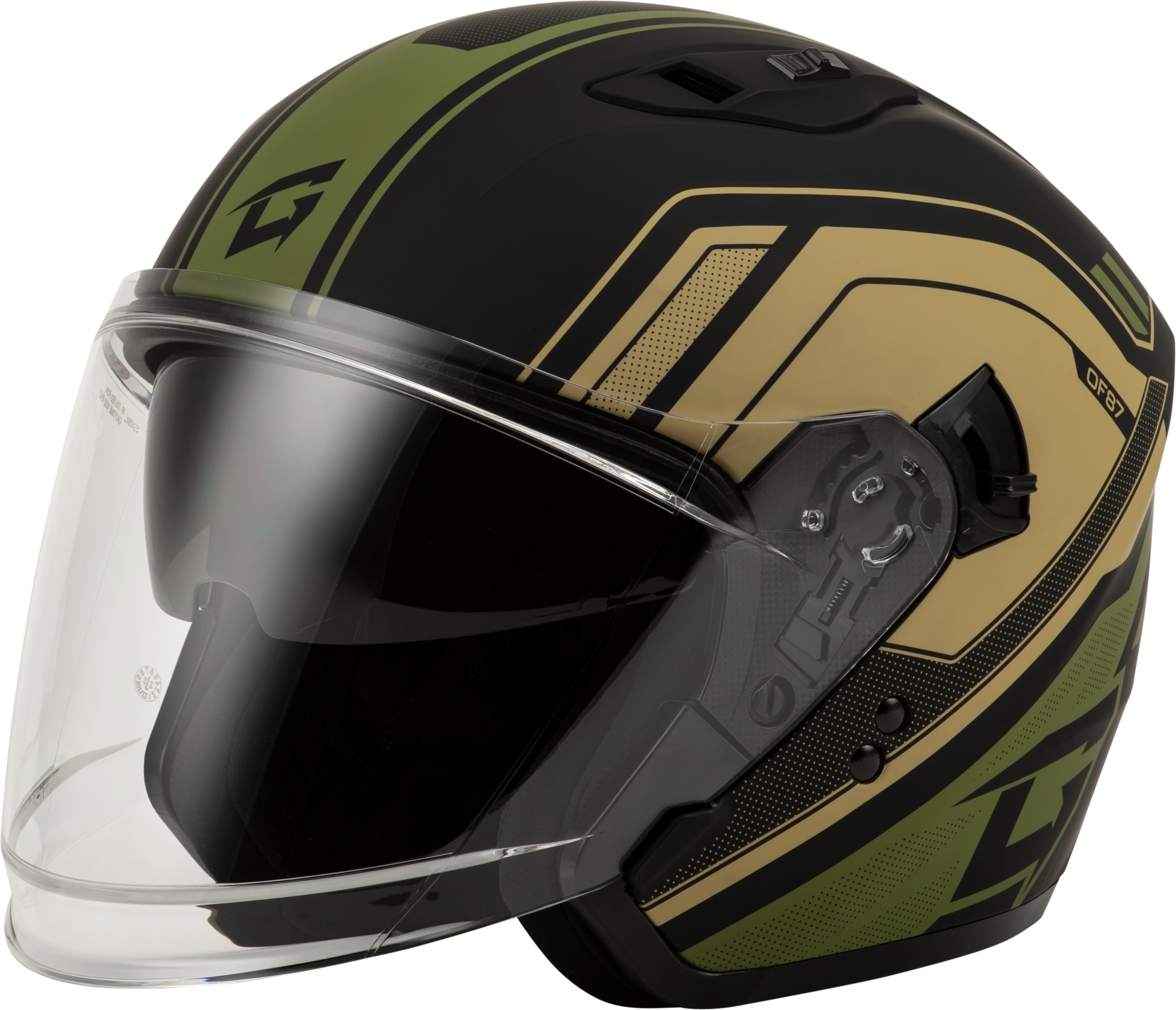 Of 87 Duke Helmet Matte Black/Green Sm
