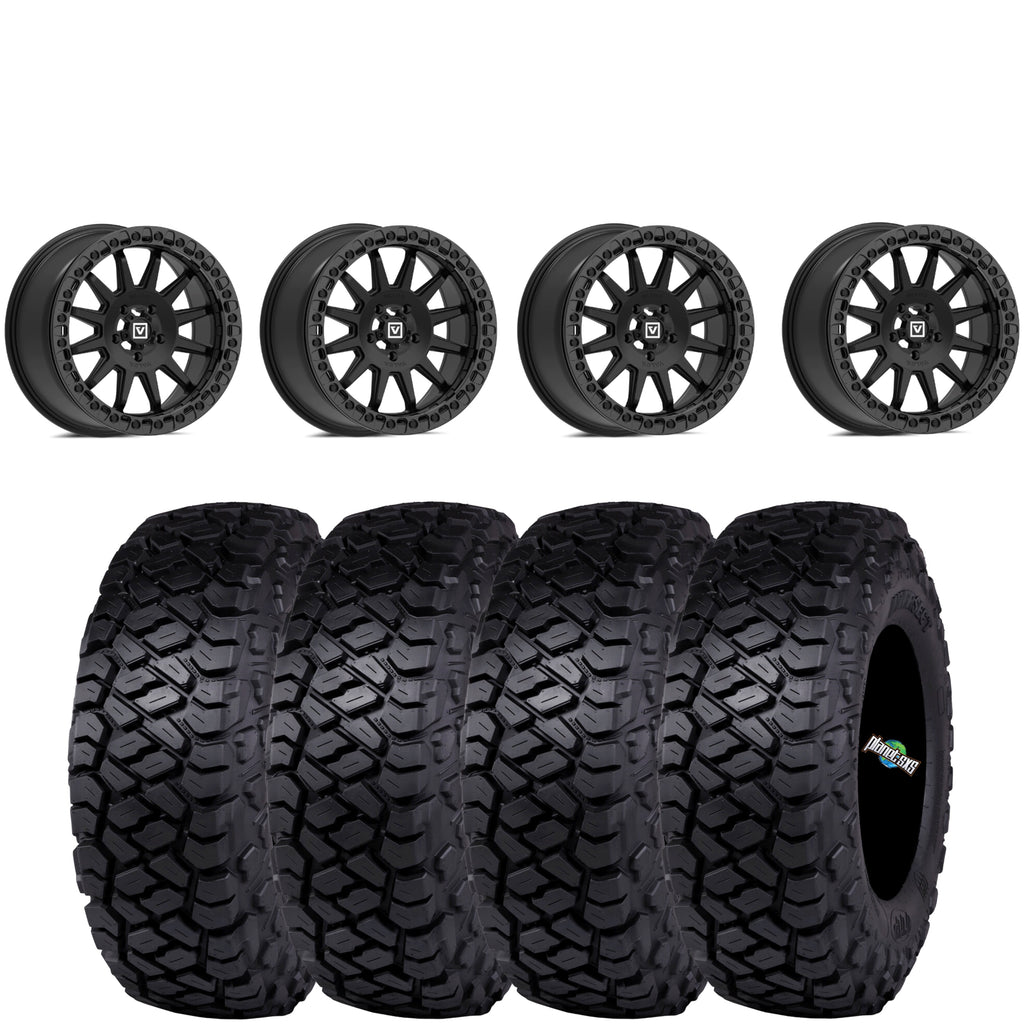 Valor Offroad V09 SATIN BLACK beadlock on ITP Intersect
