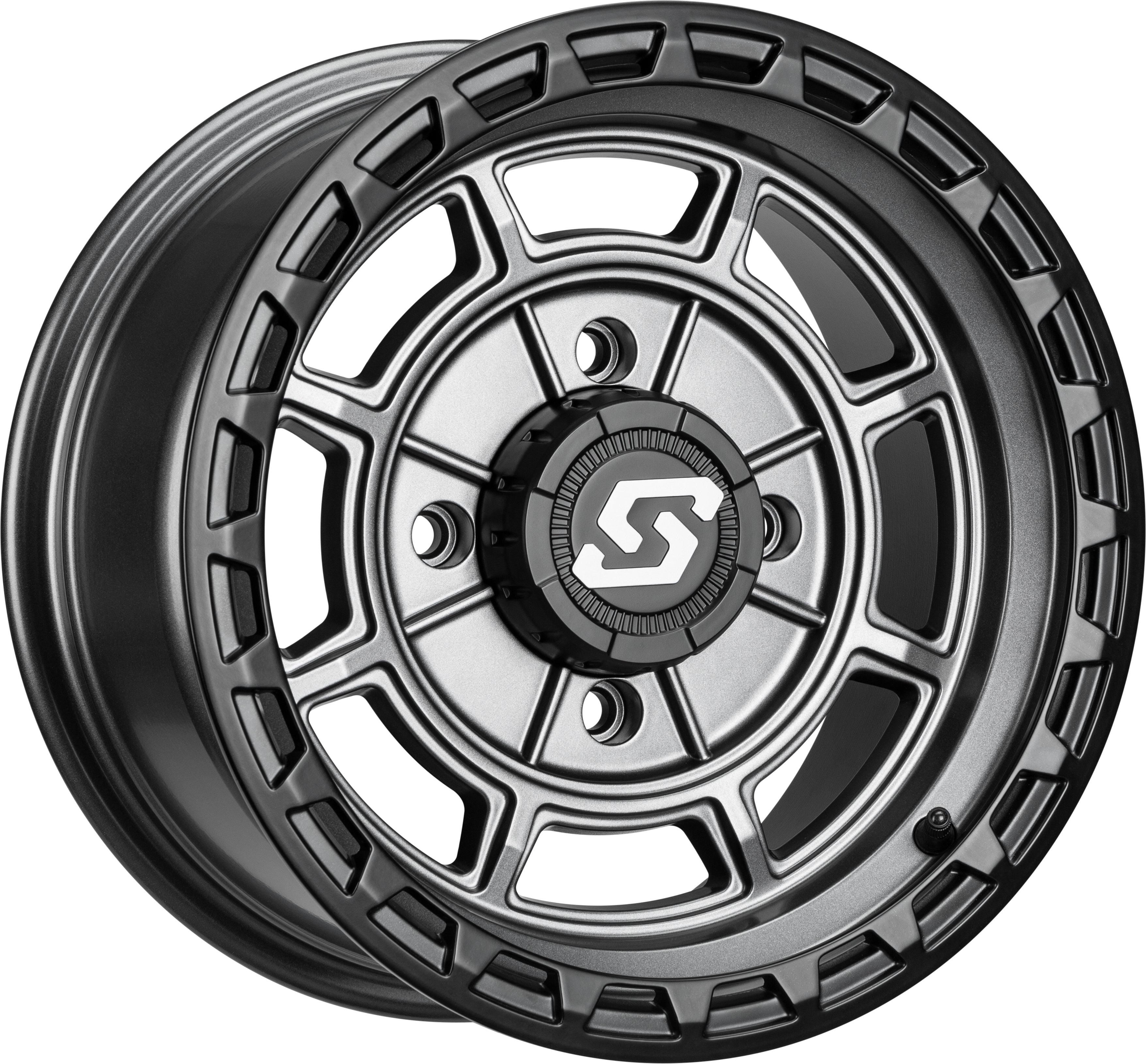 Rift Wheel 14x7 4/156 5+2 (+10mm) Carbon Grey