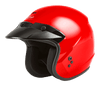 Of 2 Open Face Helmet Red 2x