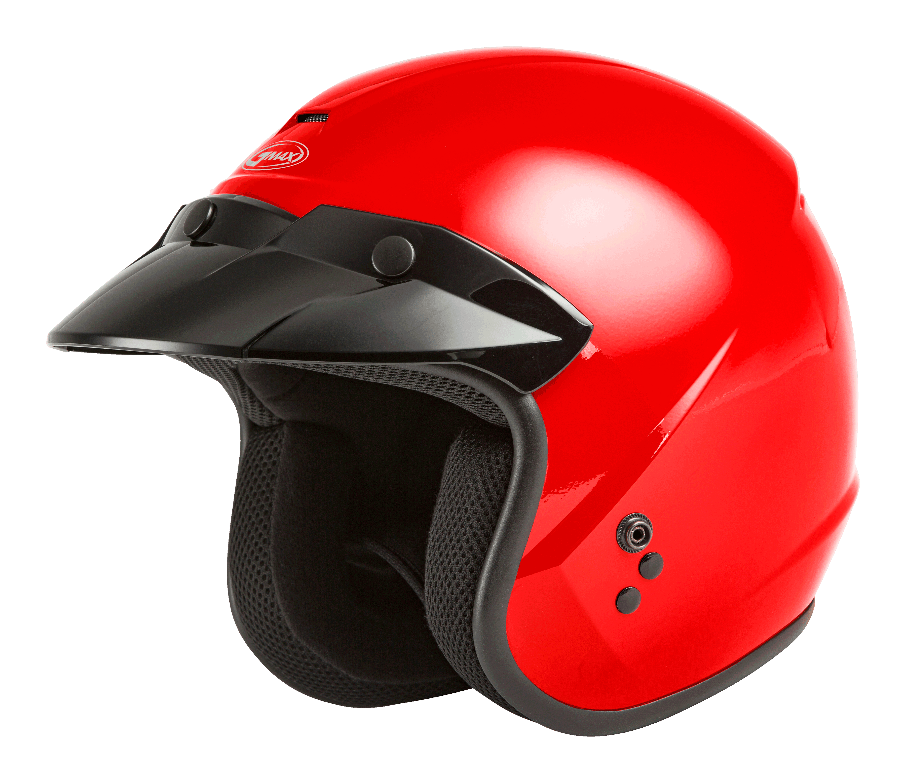 Of 2 Open Face Helmet Red Md