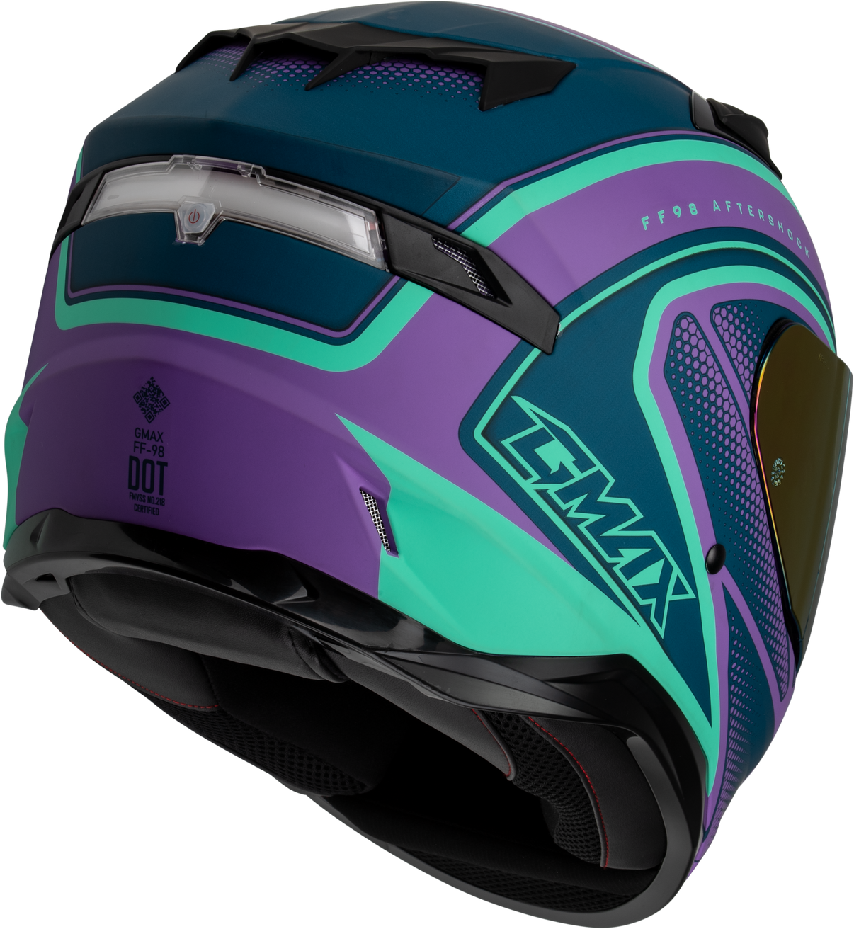 Ff 98 Aftershock Helmet Matte Purple/Blue Sm