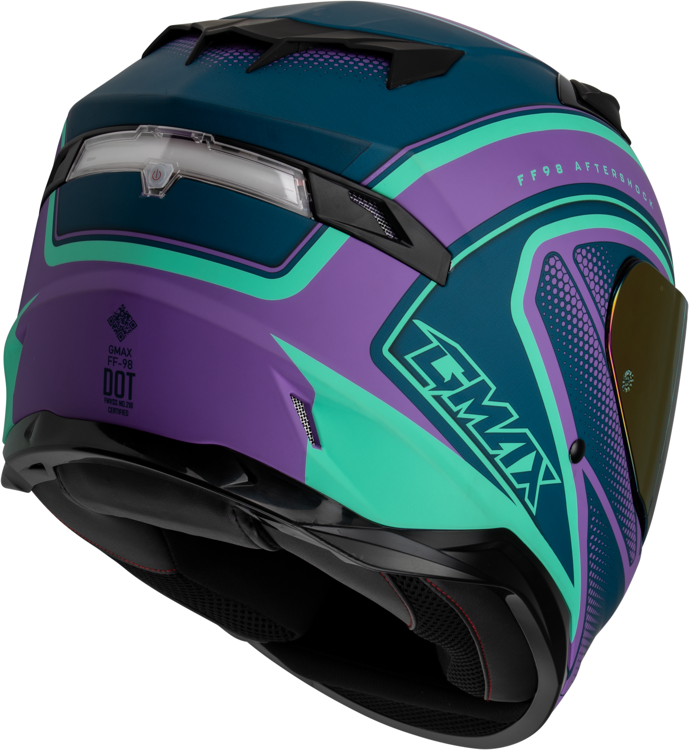 Ff 98 Aftershock Helmet Matte Purple/Blue Sm