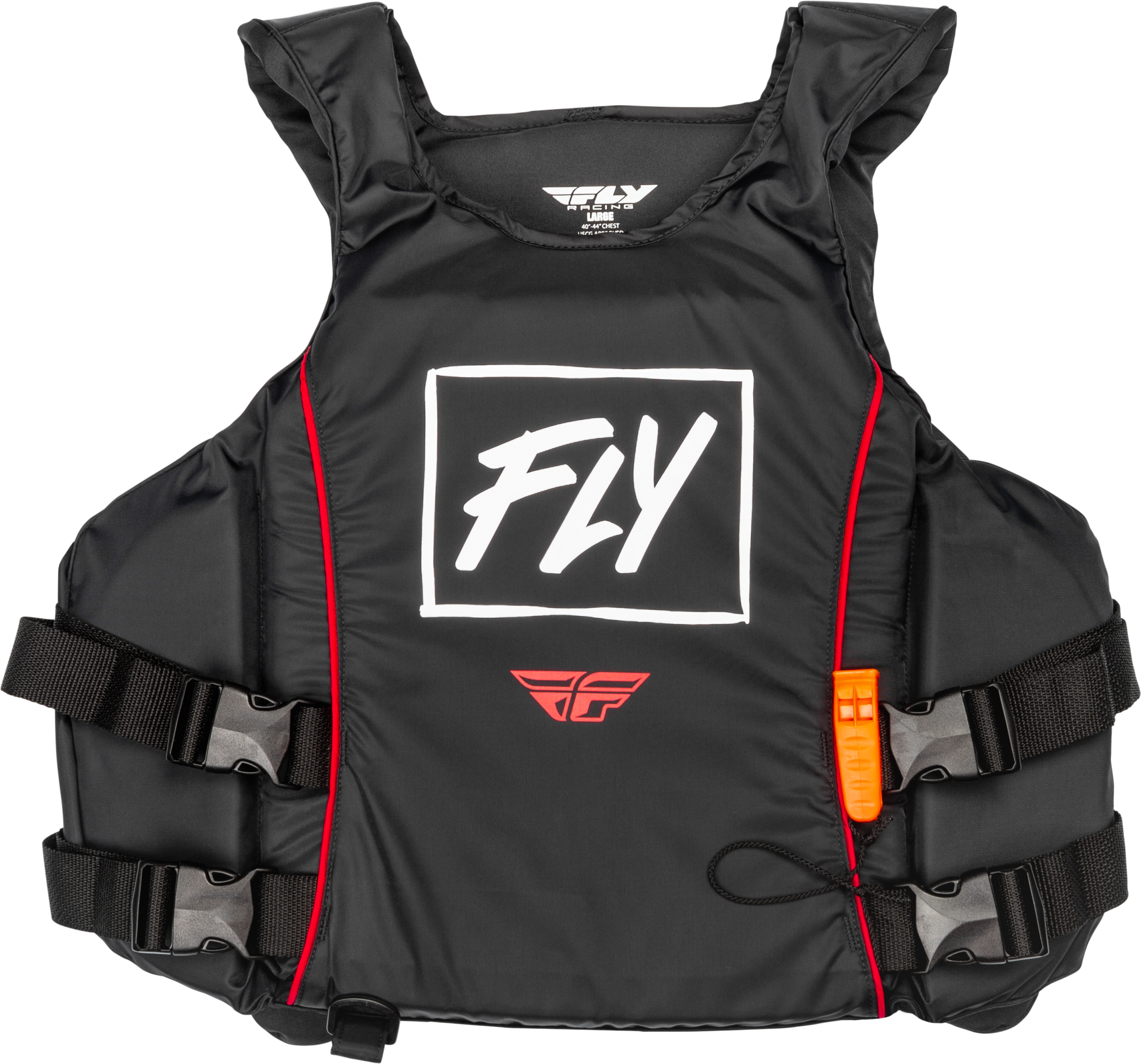 Pullover Flotation Vest Black/White/Red Sm