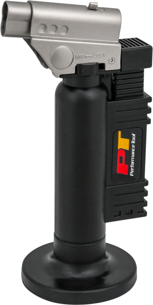Performance Tool W2002 Butane Jet Torch - Adjustable Flame Refillable Torch
