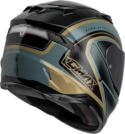 Ff 98 Aftershock Helmet Grey/Metallic Gold 3x