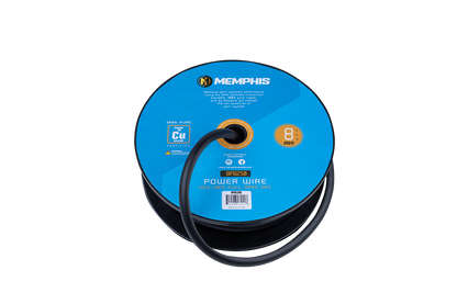 Memphis Audio | 8 Gauge Black Wire 250 Ft. Spool