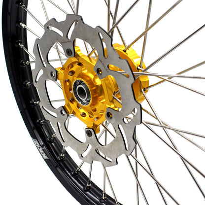 KKE 21 & 19 Wheels for Suzuki RMZ250 2007 RMZ450 2005-2025 Gold&Black