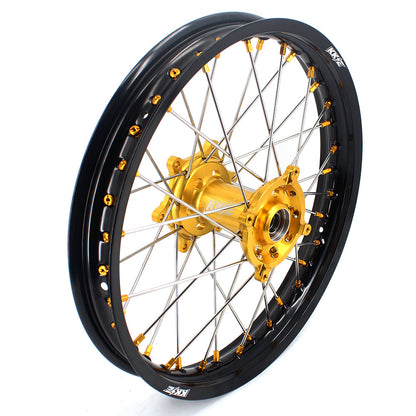 KKE 21 & 18 Enduro Rims for Suzuki RMZ250 2007-2018 RMZ450 2005-2017 Gold Nipple