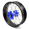 KKE 17inch Supermoto Wheels Set For YAMAHA WR250R 2008-2020 Blue Hub