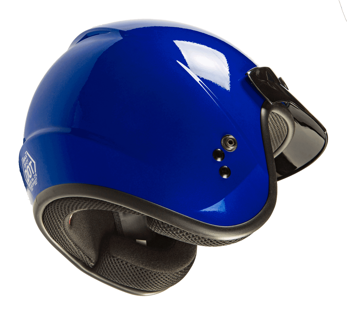 Of 2 Open Face Helmet Blue Xs