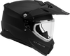 Trekker Cw Solid Helmet Dual Shld Matte Black Xl
