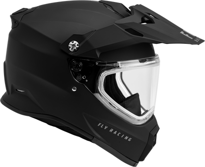 Trekker Cw Solid Helmet Dual Shld Matte Black Md