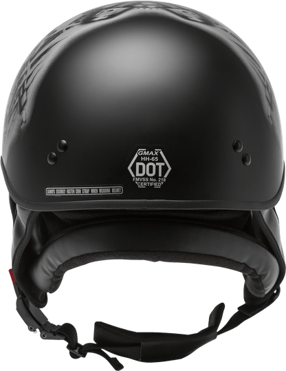 Hh 65 Half Helmet Tormentor Naked Matte Black/Silver 2x