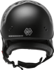 Hh 65 Half Helmet Tormentor Naked Matte Black/Silver Sm