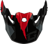 Mx 96 Splinter Visor W/Screws Black/Red