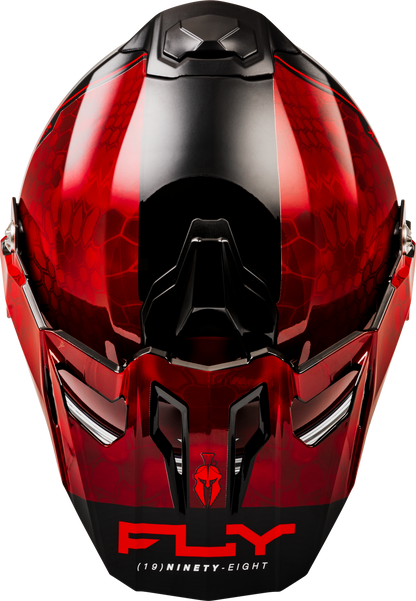Trekker Cw Conceal Helmet Elec Shld Red/Black Xl
