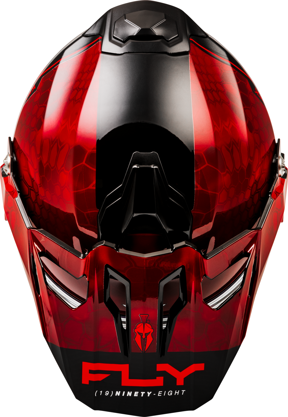 Trekker Cw Conceal Helmet Dual Shld Red/Black 2x