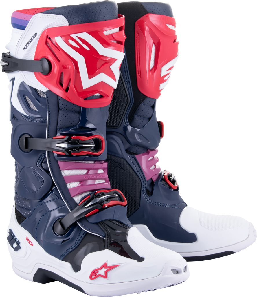 Tech 10 Supervented Boots Night Nvy/Wht/Rainbow Sz 11