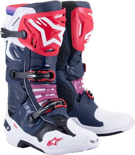 Tech 10 Supervented Boots Night Nvy/Wht/Rainbow Sz 10