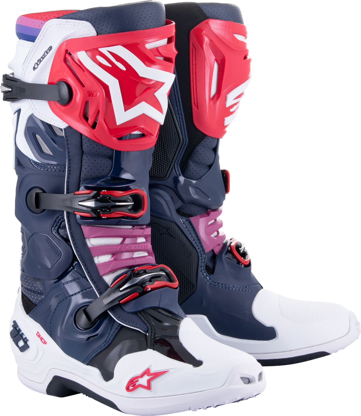 Tech 10 Supervented Boots Night Nvy/Wht/Rainbow Sz 8