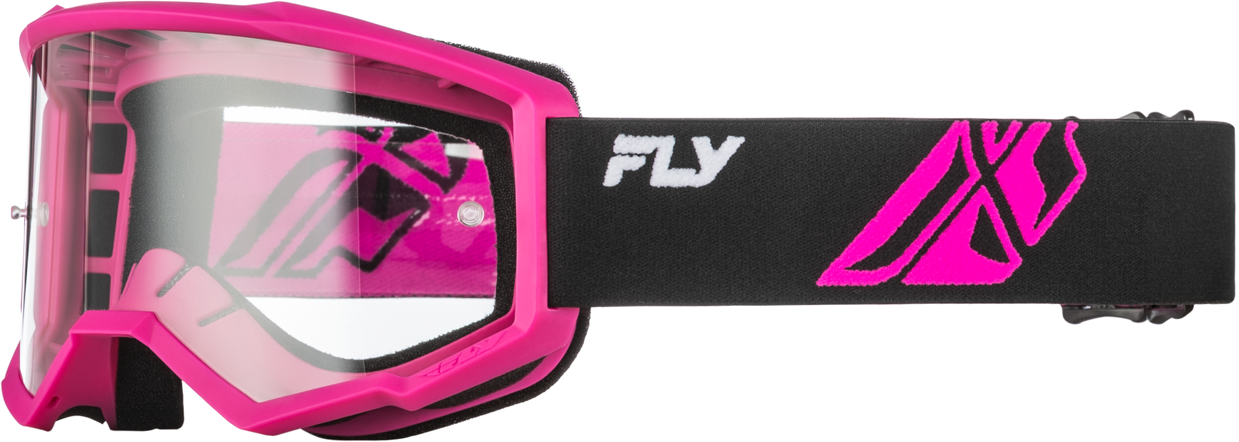 Youth Focus Goggle Black/Pink W/ Clear Lens