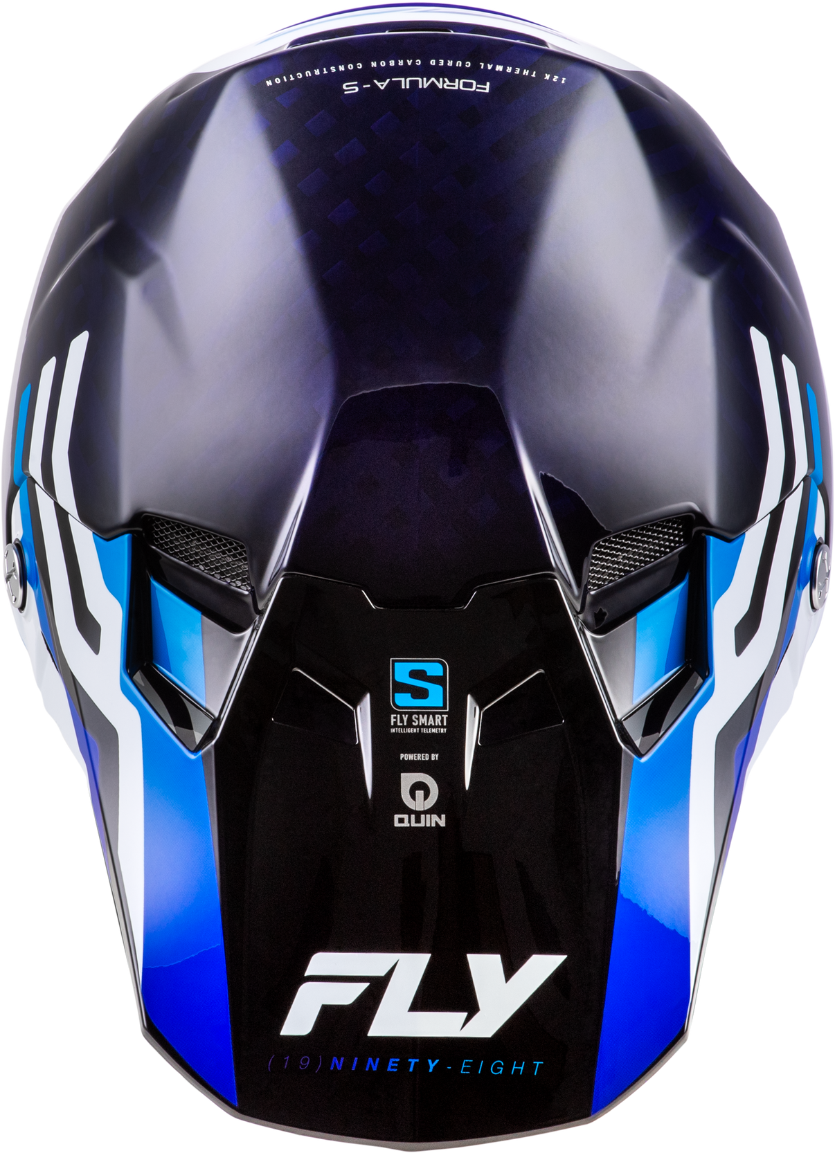 Formula S Carbon Byte Helmet Blue Carbon/Blue/White Xl