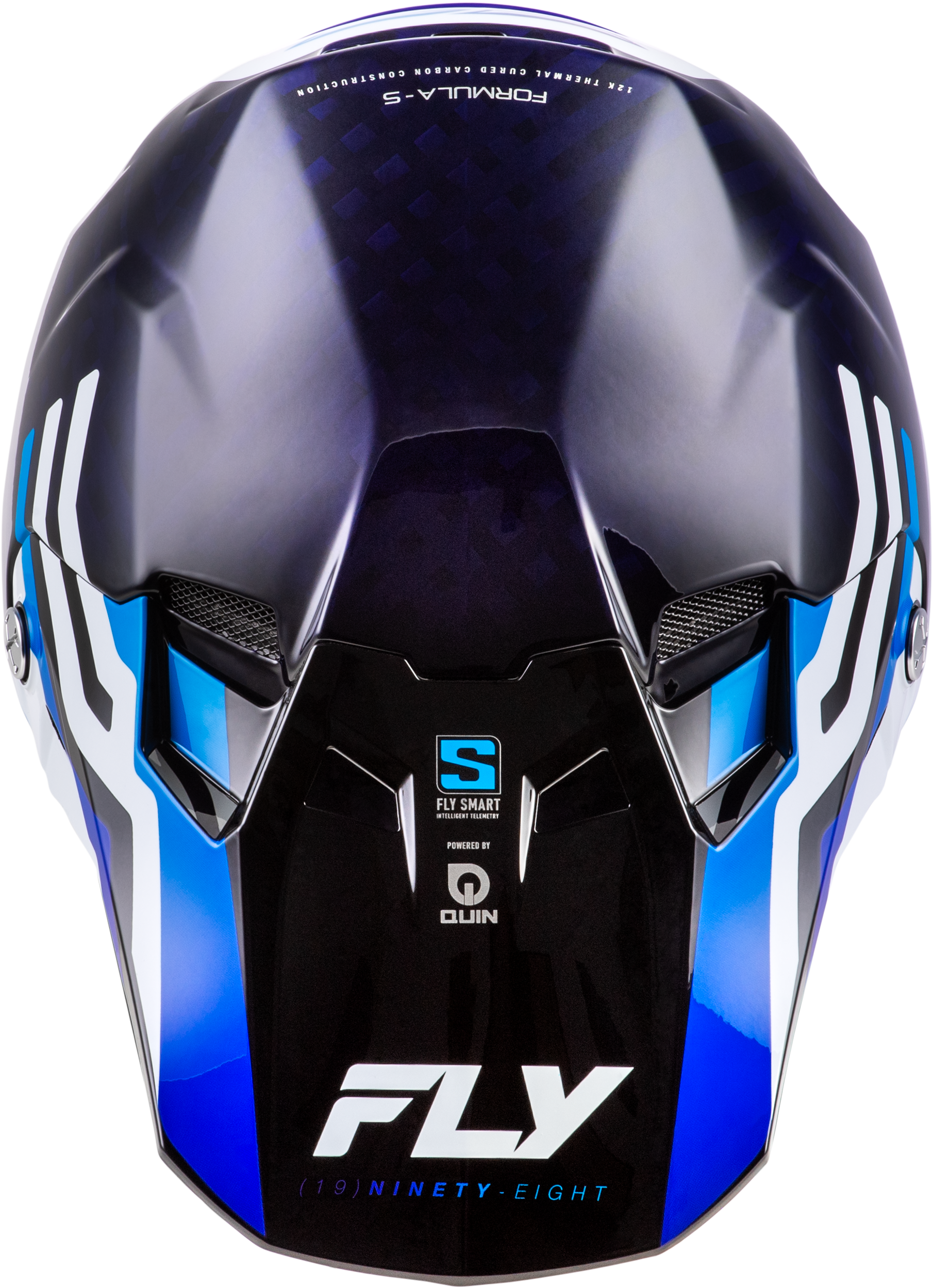 Formula S Carbon Byte Helmet Blue Carbon/Blue/White Lg