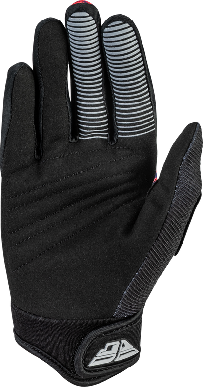 Youth F 16 Gloves Black/Red/Purple Yl