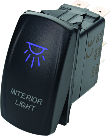 DragonFire Racing Lighted Switch On/Off Blue