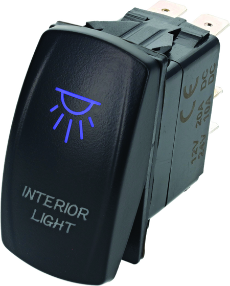 DragonFire Racing Lighted Switch On/Off Blue