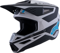 Sm3 Heat Helmet Silver/Blue/Black Matt Xl