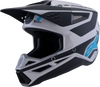 Sm3 Heat Helmet Silver/Blue/Black Matt 2x