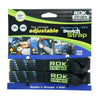 ROKSTRAPS Motorcycle Strap ROK10001 - Black/Blue/Green 18" to 60" Adjustable Cargo Straps