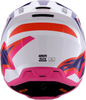 Sm3 Heat Helmet White/Purple/Pink Glossy Md