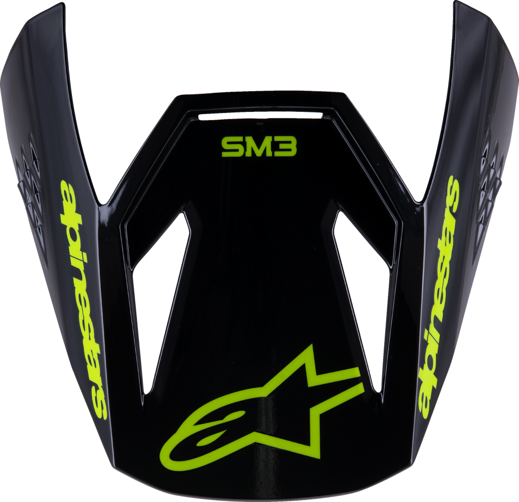 Sm3 Youth Radium Visor Black/Yellow Fluo Glossy