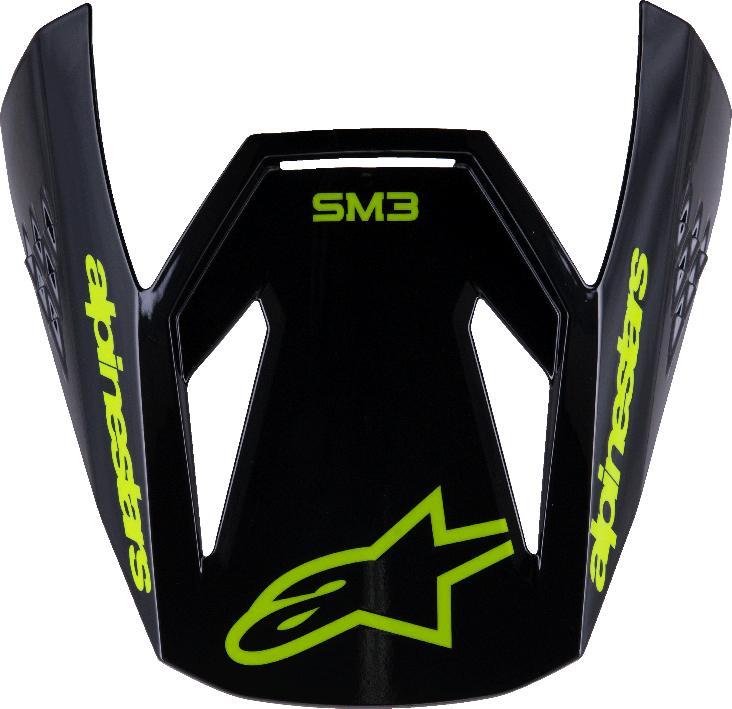 Sm3 Youth Radium Visor Black/Yellow Fluo Glossy