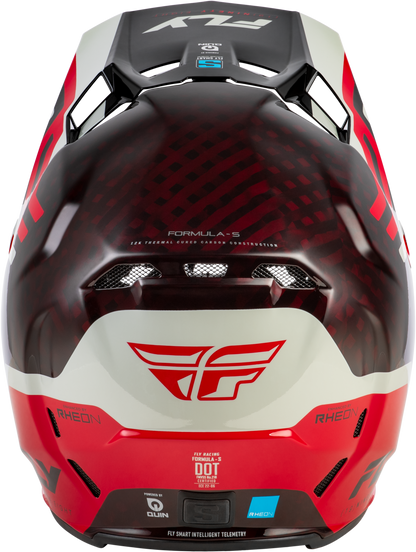 Formula S Carbon Byte Helmet Red Carbon/Red/Grey 2x