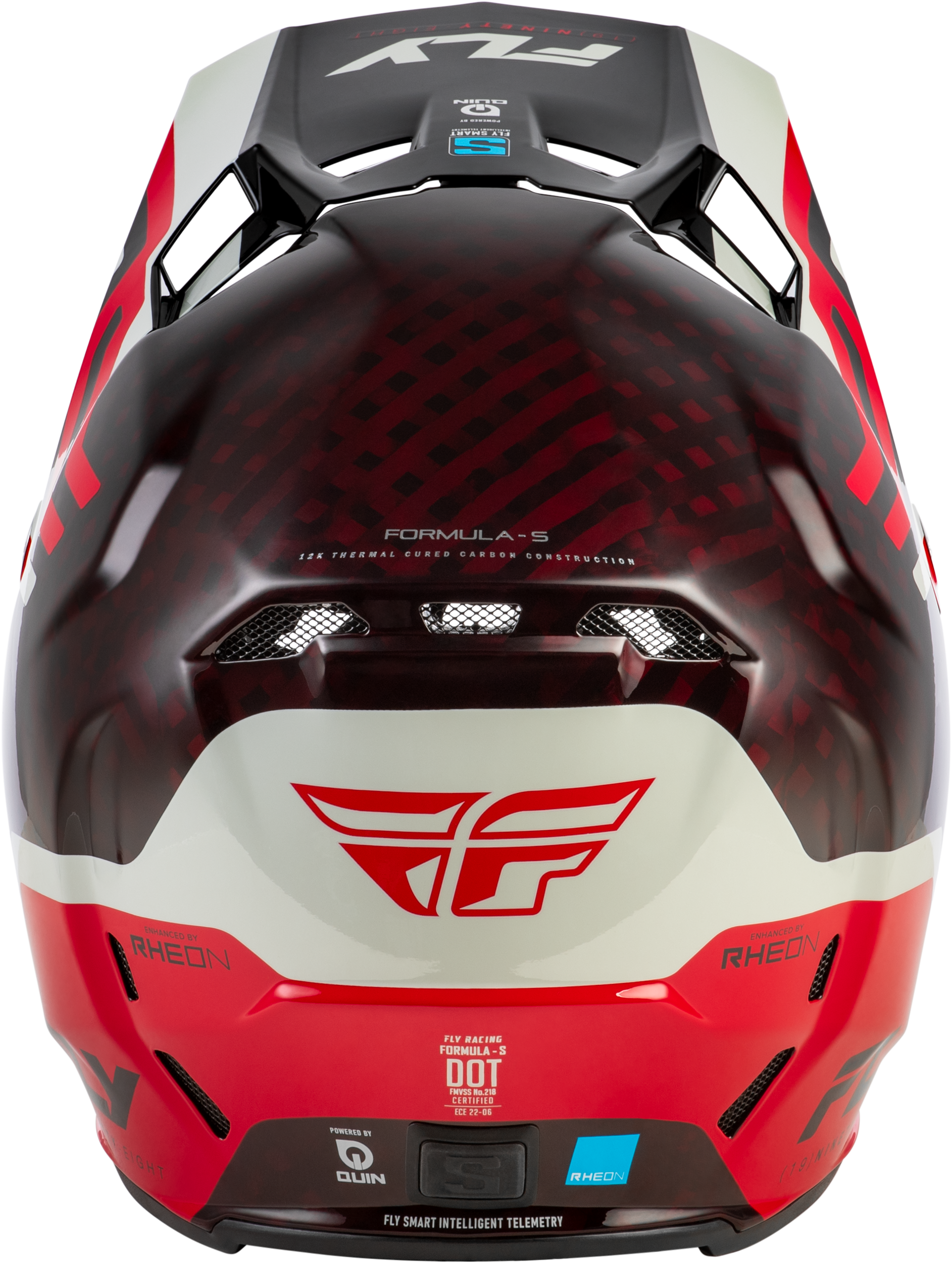 Formula S Carbon Byte Helmet Red Carbon/Red/Grey Sm