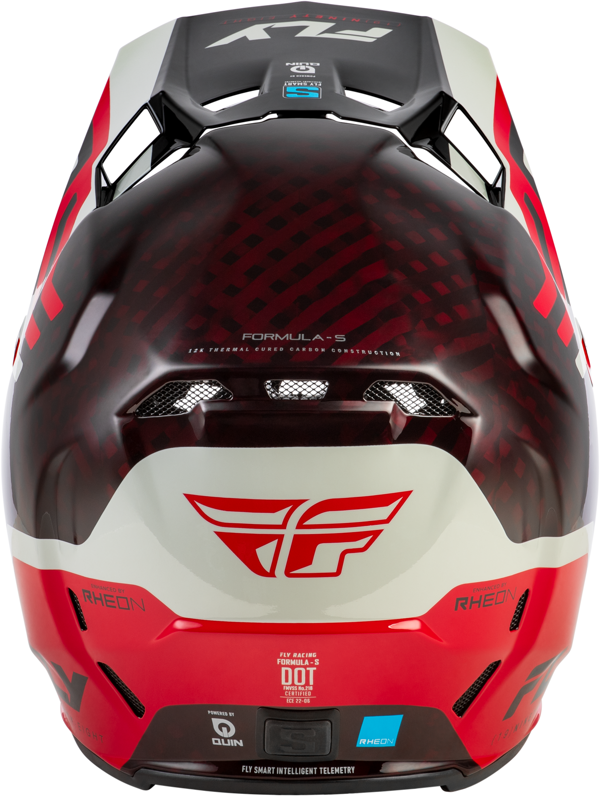 Formula S Carbon Byte Helmet Red Carbon/Red/Grey Lg