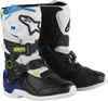 Tech 3s Kids Boots Wht/Blk/Enamel Blue Sz 13
