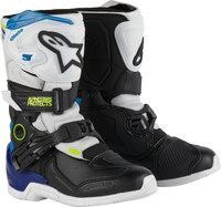 Tech 3s Kids Boots Wht/Blk/Enamel Blue Sz 13