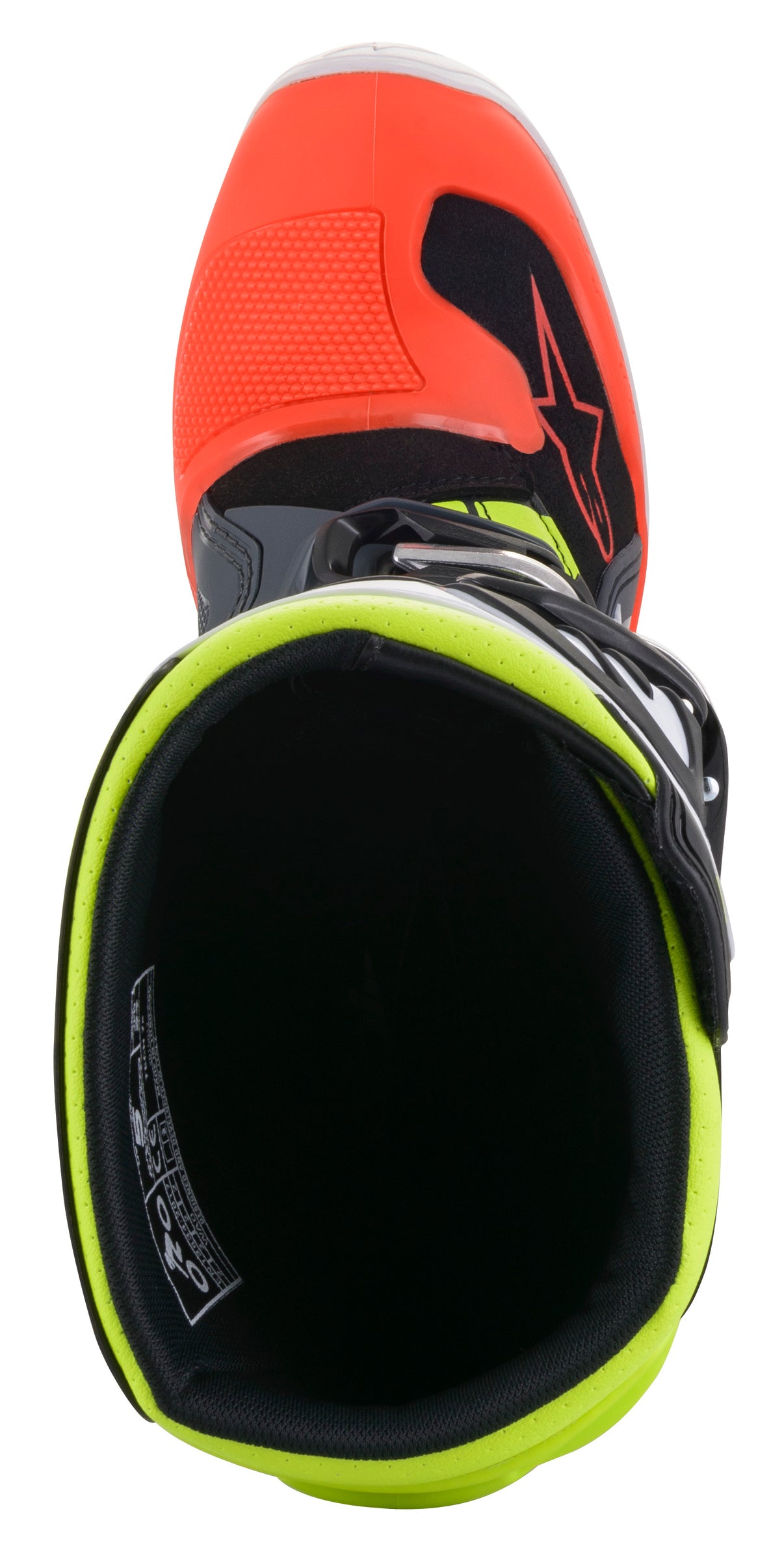 Tech 7s Boots Dark Grey/ Red Fluo/Yellow Fluo Sz 03