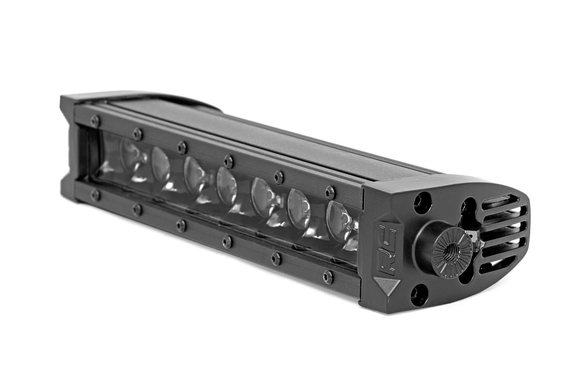 8 Inch Black Series LED Light Bar | Single Row | Cool White DRL | 70718BLDRL