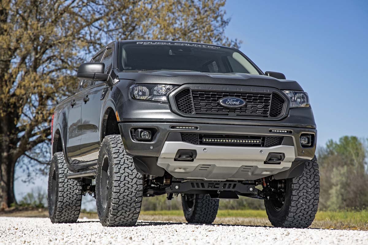 LED Light Kit | Bumper Mount | 6" Black Slimline Pair | Ford Ranger (19-23) | 70829